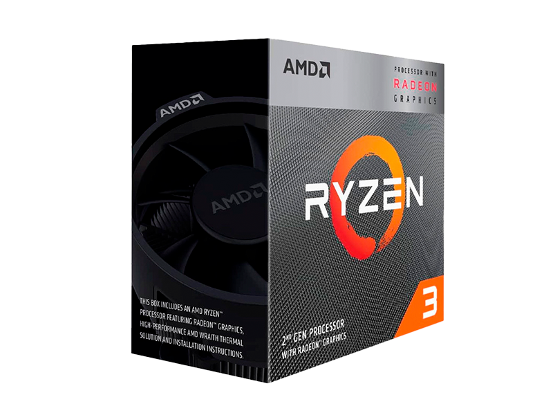 PROCESADOR AMD RYZEN 3 3200G 4/4CORE 3.6GHZ  6MB AM4
